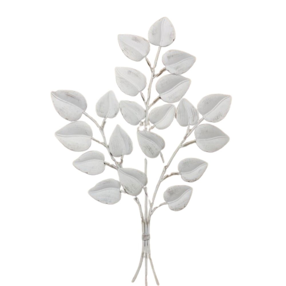 Chabby Chic Metal Leaf Wall Decor